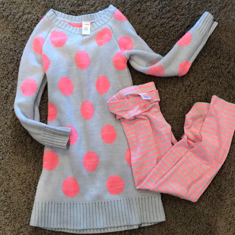 Gymboree 8/10 tunic sweater and leggings